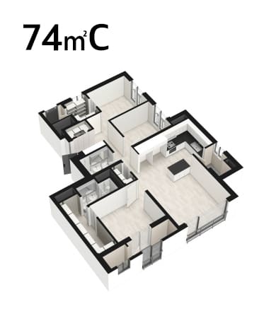 74㎡C 평면도