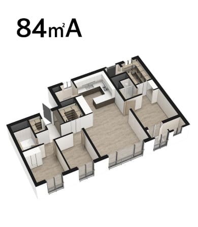 84㎡A 평면도