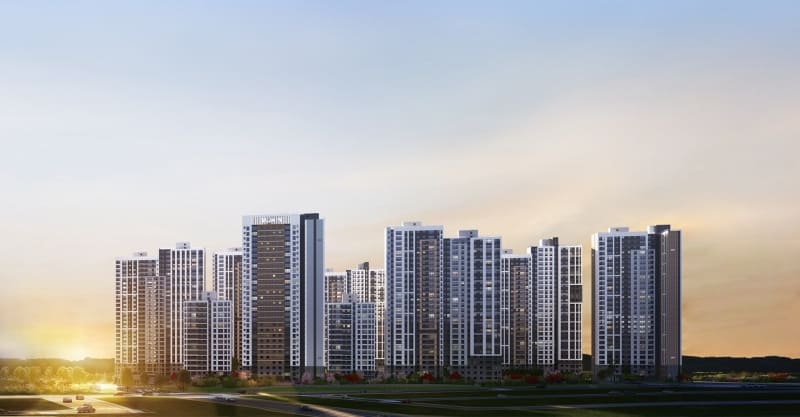 풍무역세권 수자인 투시도